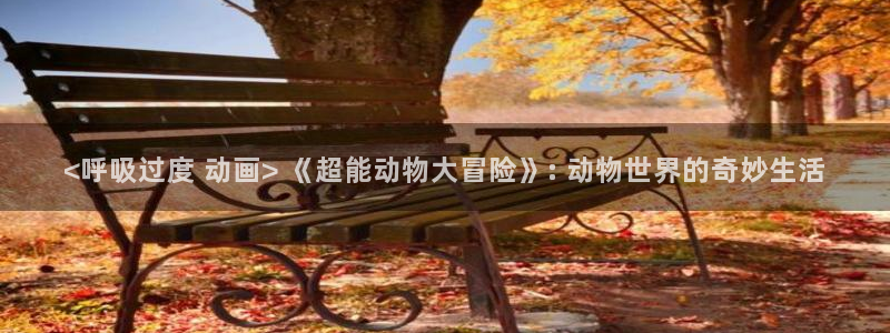 禁动漫天堂：<呼吸过度 动画> 《超能动物大冒险》: 动物世界的奇妙生活